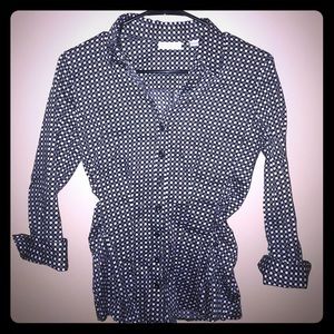 New York and Company Polka Dot Blouse